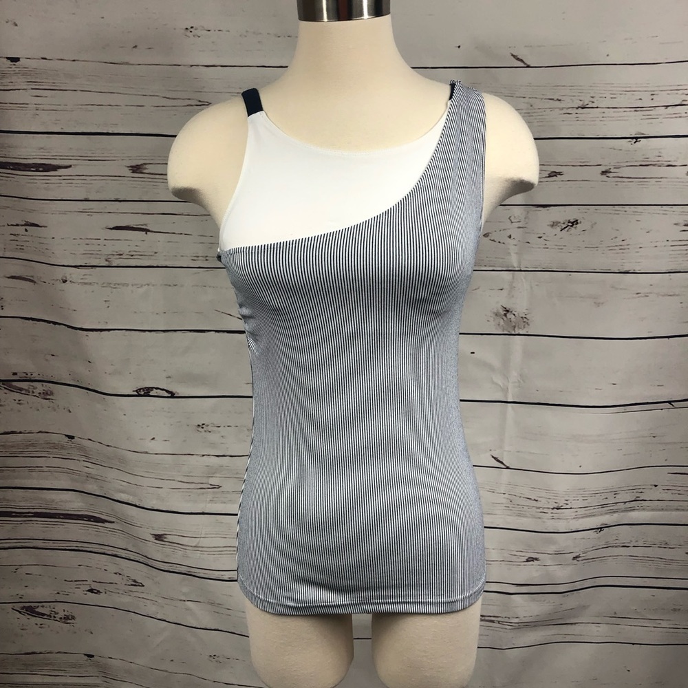 Zobha White‎ Stripe Tank